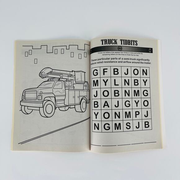 Tough Trucks Coloring & Activity Book - New / Unused - Picture 9 of 13